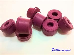 PINK RUBBER SUSPENSION ROLLER SKATES