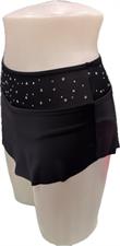 GONNELLINO LYCRA NERO STRASS