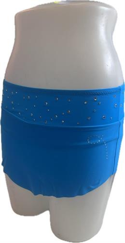 BLUE SKIRT WITH STONES